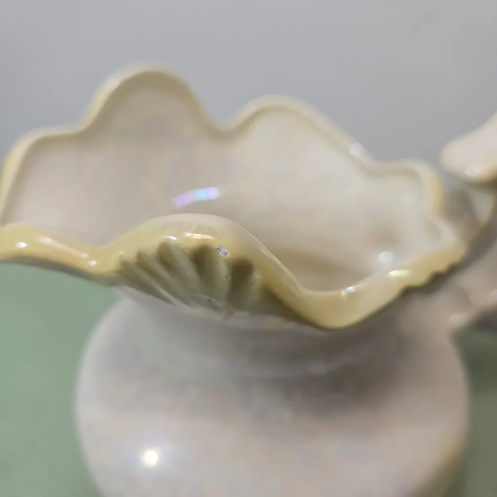 Arnel's Ritzy Yellow Irredescent Pitcher Vase